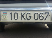 Avtomobil qeydiyyat nişanı - 10-KG-067