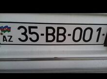 Avtomobil qeydiyyat nişanı - 35-BB-001