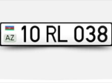Avtomobil qeydiyyat nişanı - 10-RL-038