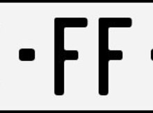 Avtomobil qeydiyyat nişanı - 10-FF-118