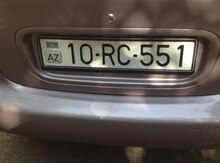 Avtomobil qeydiyyat nişanı - 10-RC-551
