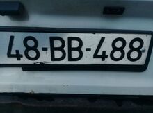 Avtomobil qeydiyyat nişanı - 48-BB-488