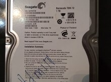 "SEAGATE 1TB"c hard disk