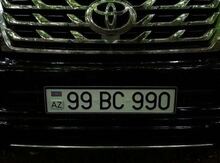 Avtomobil qeydiyyat nişanı -99-BC-990