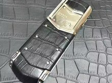 Vertu Signature S Design Jet Silver Alligator