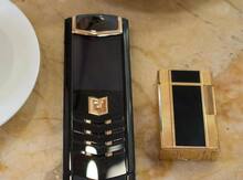 Vertu Black Gold Plate Pillow Ceramic Ultimate Signature