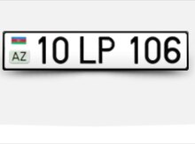 Avtomobil qeydiyyat nişanı - 10-LP-106