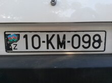 Avtomobil qeydiyyat nişanı -10-KM-098