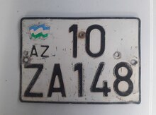 Avtomobil qeydiyyat nişani - 10-ZA-148