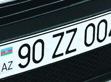 Avtomobil qeydiyyat nisanı 90-ZZ-004