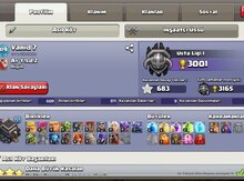 "Clash of Clans" oyun hesabı