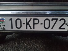 Avtomobil qeydiyyat nişanı - 10-KP-072
