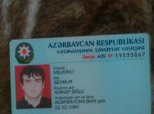 Şəxsiyyət vəsiqəsi axtarılır