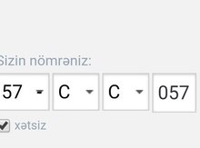 Avtomobil qeydiyyat nişanı - 57-CC-057