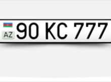 Avtomobil qeydiyyat nişanı - 90-KC-777