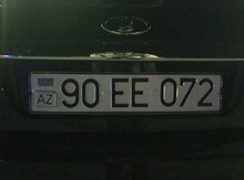 Avtomobil qeydiyyat nişanı - 90-EE-072