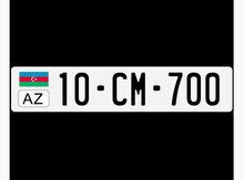 Avtomobil qeydiyyat nişanı - 10-CM-700