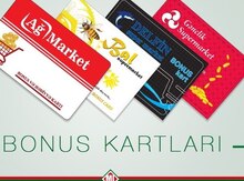 Plastik bonus, endirim kartlarının istehsalı