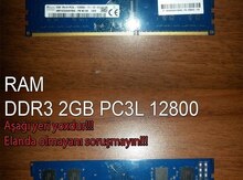 RAM "DDR3 PC3L 2GB 12800 1600"