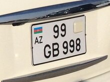 Avtomobil qeydiyyat nişanı - 99-GB-998