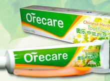 "Orecare" diş məcunu və fırçası