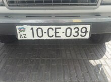 Avtomobil qeydiyyat nişanı - 10-CE-039