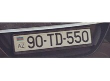 Avtomobil qeydiyyat nişani -90-TD-550