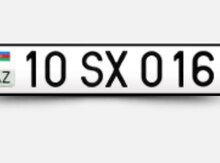 Avtomobil qeydiyyat nişanı - 10-SX-016