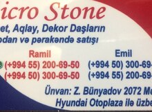 "Tamet" daşların sifarişi