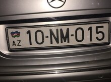 Avtomobil qeydiyyat nişanı -10-NM-015