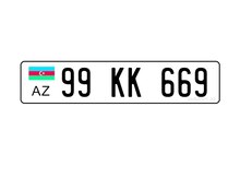 Avtomobil qeydiyyat nişanı - 99-KK-669