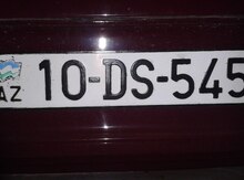 Avtomobil qeydiyyat nişanı - 10-DS-545