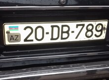 Avtomobil qeydiyyat nişanı - 20-DB-789