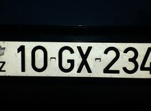 Avtomobil qeydiyyat nişani - 10-GX-234