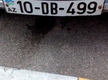 Avtomobil qeydiyat nişanı-10-DB-499