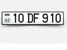 Avtomobil qeydiyyat nişanı -10-DF-910