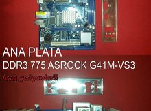 Ana plata "DDR3 775 Asrock G41M-VS3"