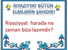 Riyaziyyat fənnindən hazırlıq