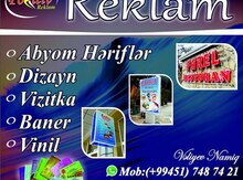 Hər növ reklam işləri