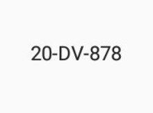 Avtomobil qeydiyyat nişanı - 20-DV-878
