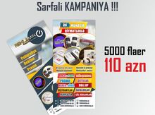 Flayer çapı və dizaynı