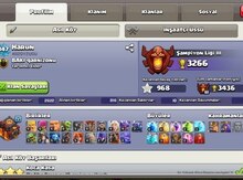 "Clash of Clans" oyun hesabı