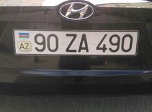 Avtomobil qeydiyyat nişanı - 90-ZA-490