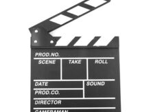 Film çəkilişi üçün səhnə taxtası
