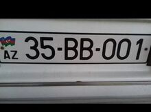 Avtomobil qeydiyyat nişanı - 35-BB-001
