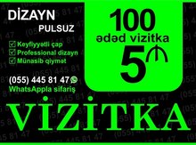 Vizit kartlarının sifarişi