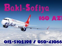 Bakı-Sofiya uçuşları