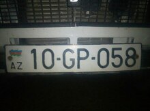 Avtomobil qeydiyyat nişanı - 10-GP-058