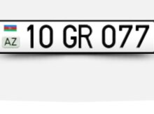 Avtomobil qeydiyyat nişanı - 10-GR-077