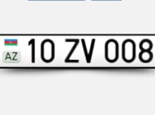 Avtomobil qeydiyyat nişanı - 10-ZV-008